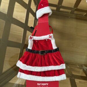 Pier 1 Imports Mrs. Santa Bottle Cover Set
